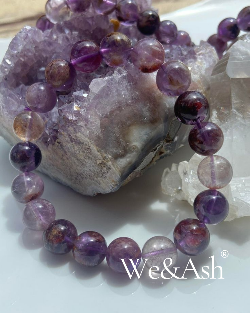 AMETİST DOĞAL TAŞ BİLEKLİK (YUVARLAK)