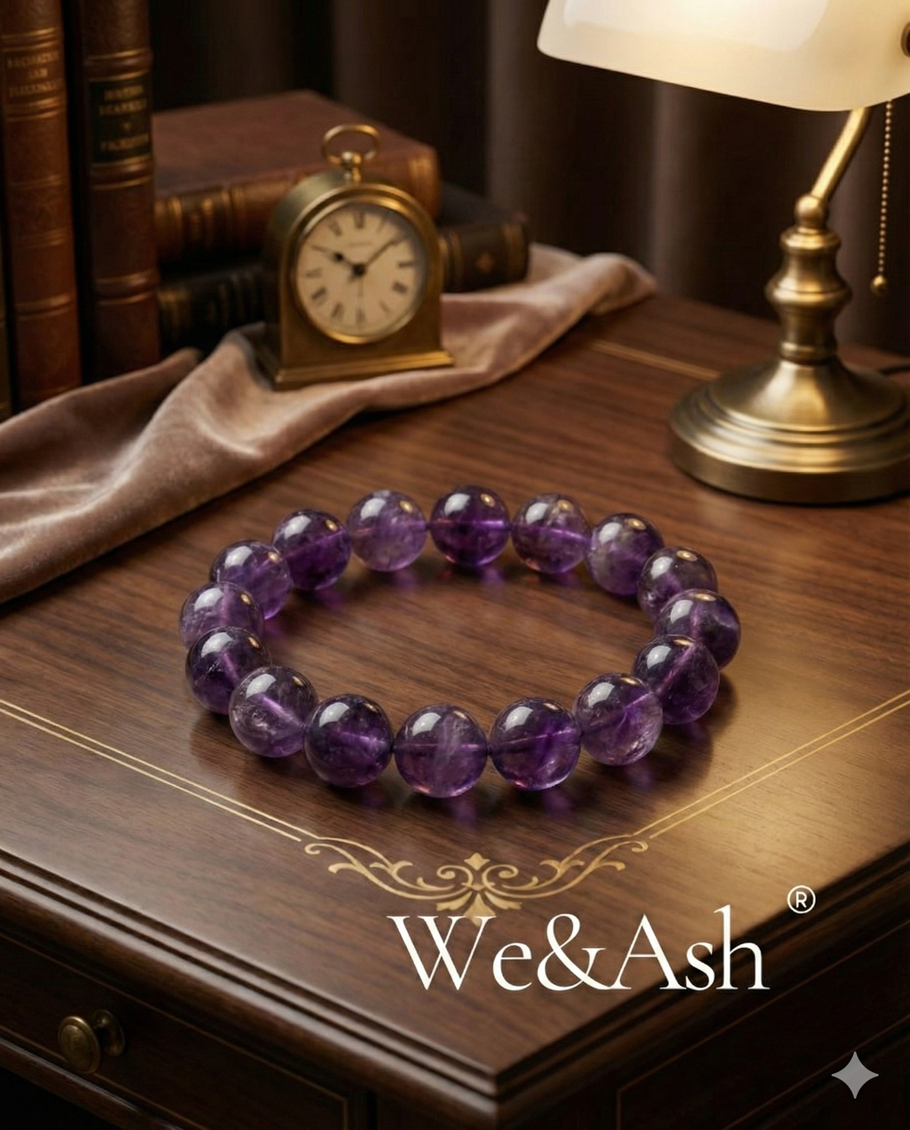 AMETİST DOĞAL TAŞ BİLEKLİK (YUVARLAK)